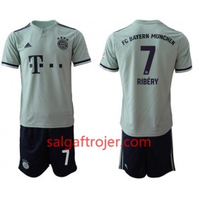 FC Bayern München Fodboldtrøjer Ribery 7 Børn Udebanesæt 2018/19 Kort ærmer